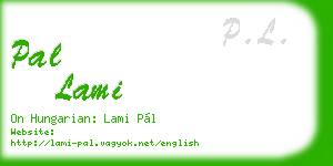pal lami business card